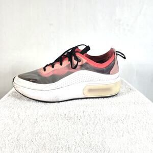 Nike Air Womens Sz 9 Athletic Shoes Model AV4146-100 Gray Orange Walking Running